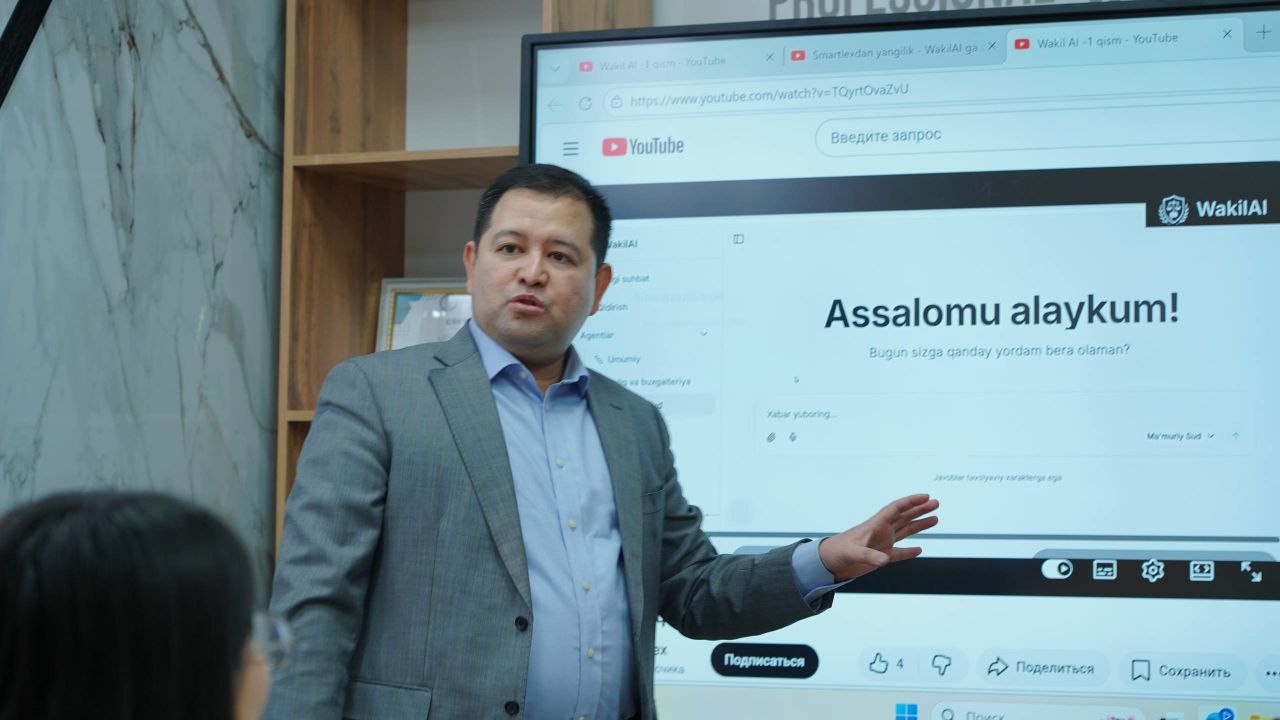 person introducing wakil ai